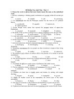 Đề Kiểm Tra Anh Văn - Test 2 pptx