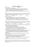 KIỂM TRA VẬT LÝ - Mã đề thi 357 docx