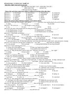 KỲ THI THỬ ĐẠI HỌC LẦN I- NĂM HỌC 2010-2011 MÔN ANH VĂN - MÃ ĐỀ 246 pot