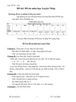 đồ án môn luyện thép