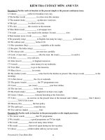 KIỂM TRA CUỐI KỲ MÔN: ANH VĂN docx