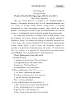 ĐỀ THI HỌC KỲ II Môn: Tiếng Anh - Mã đề 283 pdf