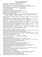 BÀI TẬP TRẮC NGHIỆM ÔN THI TN PHẦN : DAO ĐỘNG ĐIỆN TỪ pdf