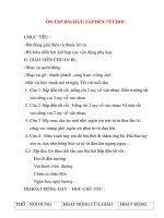 Giáo án âm nhạc lớp 1: ÔN TẬP BÀI HÁT: SẮP ĐẾN TẾT RỒI . doc