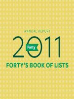 Annual Report 2011 Forty Book Of Lists: Case study