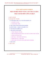 skkn một số biện pháp nâng cao chất lượng thực hành môn công nghệ 9