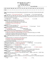 ĐỀ THI HỌC KỲ 2 LỚP 12 ppsx