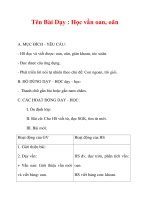 Giáo án lớp 1 môn Tiếng Việt :Tên Bài Dạy : Học vần oan, oăn doc