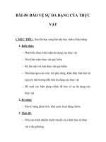 GIÁO ÁN SINH 6_BÀI 49: BẢO VỆ SỰ ĐA DẠNG CỦA THỰC VẬT pot