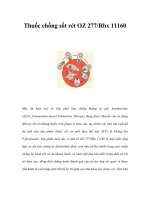 Thuốc chống sốt rét OZ 277/Rbx 11160 pot