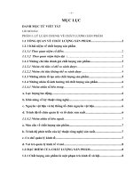 Phương pháp phân tích chất lượng sản phẩm trong doanh nghiệp