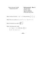 Đề thi thử môn toán khối A năm 2011 - đề số 7 ppsx