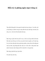 Điều trị và phòng ngừa mụn trứng cá pptx