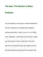 The laser: The Solution to ManyProblems doc