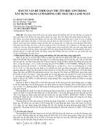 Báo cáo nghiên cứu khoa học: 