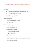 Giáo án lớp 2 môn Luyện Từ Và Câu: BÀI 17: TỪ NGỮ VỀ VẬT NUÔI.CÂU KIỂU AI THẾ NÀO doc