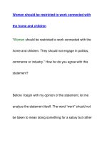 Women should be restricted to work potx