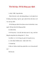 Giáo án đạo đức lớp 1:Tên bài dạy: Đi bộ đúng quy định pot