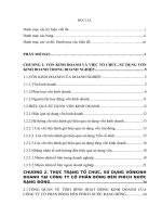 SỬ DỤNG vốn KINH DOANH tại CÔNG TY cổ PHẦN BÓNG đèn PHÍCH nước RẠNG ĐÔNG HAY NHẤT