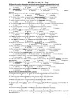 Đề Kiểm Tra Anh Văn - Test 1 pdf