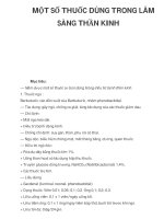 MỘT SỐ THUỐC DÙNG TRONG LÂM SÀNG THẦN KINH doc