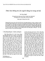 Báo cáo nghiên cứu khoa học: 