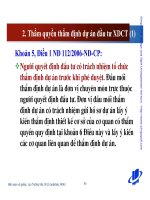 THẨM ĐỊNH ĐẦU TƯ DỰ ÁN XÂY DỰNG - LƯU TRƯỜNG VĂN - 2 pptx