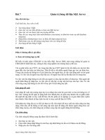 Bài 7 Quản trị bảng dữ liệu SQL Server ppsx