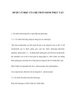 DƯỢC LÝ HỌC CỦA HỆ THẦN KINH THỰC VẬT pot