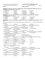 SECOND FINAL SEMESTER TEST ppt