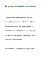 Progress – its benefits and harms pptx