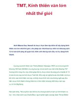 TMT, Kính thiên văn lớn nhất thế giới pptx