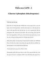 Thiếu men G6PD - 2 (Glucose 6 phosphate dehydrogenase) pdf