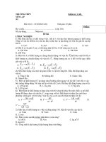 Kiểm tra 1 tiết Môn Vật lí (10 NÂNG CAO) docx