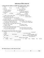 KIỂM TRA 15 PHÚT ANH VĂN potx