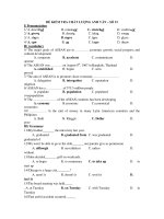 ĐỀ KIỂM TRA CHẦT LƯỢNG ANH VĂN – SỐ 15 pptx