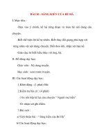 Giáo án lớp 2 môn Kể Chuyện: BÀI 10 : SÁNG KIẾN CỦA BÉ HÀ pdf