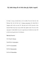 Ký sinh trùng sốt rét thứ năm gây bệnh ở người docx