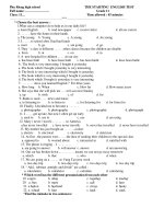 THE STARTING ENGLISH TEST pps