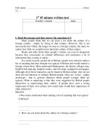 1st 45 Minute written test potx