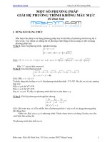 Một số phương pháp giải hệ phương trình doc