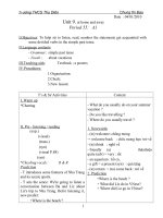 Giáo án tiếng anh 7 học kì 2 potx