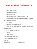 Giáo án lớp 1 môn Tiếng Việt :Tên bài dạy: dấu hỏi ( ̉ ), dấu nặng ( . ) ppsx