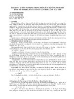 Báo cáo nghiên cứu khoa học: 