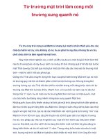 Từ trường mặt trời làm cong môi trường xung quanh nó ppt