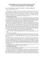 Báo cáo nghiên cứu khoa học: 