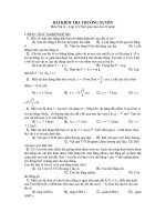 BÀI KIỂM TRA THƯỜNG XUYÊN Môn Vật lý – ĐỀ 004 pps