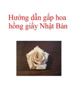 Hướng dẫn gấp hoa hồng giấy