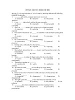 ÔN TẬP ANH VĂN THEO CHỦ ĐỀ 2 pptx