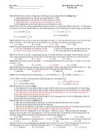 ĐỀ KIỂM TRA I TIẾT 12A - MÃ ĐỀ: 3050000 pot